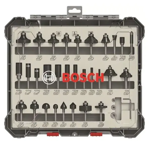 Bosch Príslušenstvo - 30-dielna súprava frézovacích bitov 2607017474