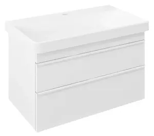 Sapho Sitia - Umývadlová skrinka 76x50x44 cm, 2 zásuvky, matná biela SI080-3131