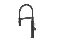 Alveus Mirage - Dřezová baterie s flexibilním ramenem a sprškou, matná černá 1150893