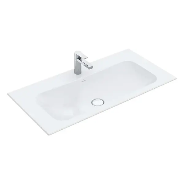 Villeroy & Boch Finion - Umývadlo bez prepadu, 100x50 cm, s CeramicPlus, alpská biela 4164A2R1