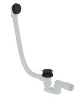 kielle - Vanová odtoková a přepadová souprava Click-Clack, délka 1000 mm, matná černá 116010114