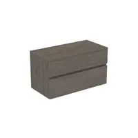 Ideal Standard Finesse - Umyvadlová skříňka, 100x51x56 cm, 2 zásuvky, Dark Elm E3435UR