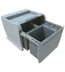 Elletipi City - Vstavaný odpadkový kôš, delený, 50 l PTA 5045C