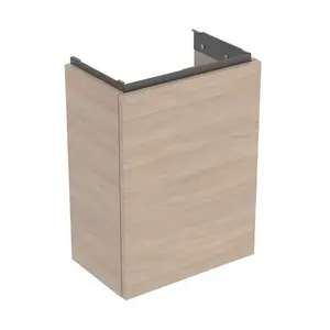 Geberit Acanto - Umývadlová skrinka, 54x39x25 cm, 1 dvierka, pánty L/P, dub 503.001.JH.1