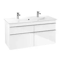 Villeroy & Boch Venticello - Umývadlová skrinka, 115x59x50 cm, 4 zásuvky, Glosy White A92901DH
