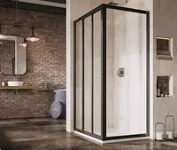 Ravak Supernova - Sprchová stena APSS-90, 87-91 cm, čierna/Pearl 940703R211