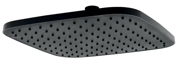 Novaservis Horné sprchy - Hlavová sprcha, 23x23 cm, matná čierna RUP/580,5