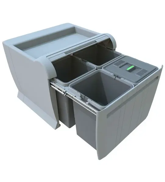 Elletipi City - Vestavný odpadkový koš, dělený, 48 l PTA 5045A