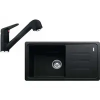 Franke Sety - Kuchynský set G122, fragranitový drez BSG 611-78/39, onyx + batéria FC 9547.071, chróm/onyx 114.0441.181