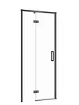 Cersanit Larga - Sprchové dveře 90x195 cm, levé, černá/čiré sklo S932-128