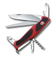 VICTORINOX - Veľký vreckový nôž Ranger 55 Grip, 12 funkcií, červená 0.9563.C