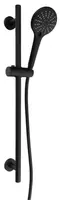 Sapho Sprchy - Set sprchovej hlavice, tyče a hadice, 2 prúdy, matná čierna SC515
