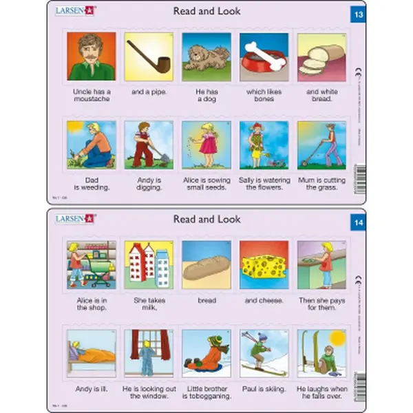 Puzzle Angličtina - krátký text RA7 10 dílků