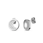 Stříbrné náušnice Měsíc