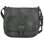 Trendy dámská koženková crossbody kabelka Gertha, šedá