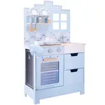 New Classic Toys Drevená romantická kuchynka - svetlomodrá