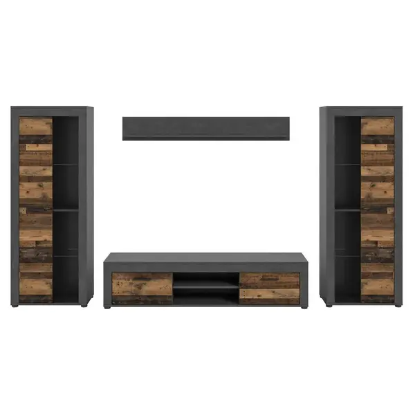 MID.YOU OBÝVACÍ STĚNA, šedá, přírodní barvy