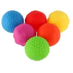 Súprava loptičiek 6ks s textúrou gumové