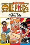 One Piece Volumes 1, 2 & 3 - Eiichiro Oda