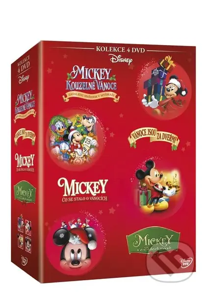 Vánoční Mickey kolekce (4 DVD) - film z kategorie Animované filmy