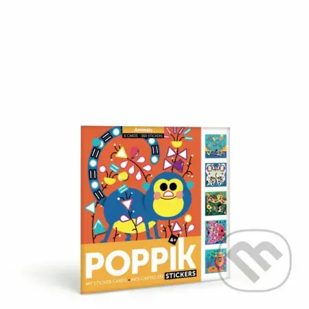 Kreatívne samolepkové karty zvieratká