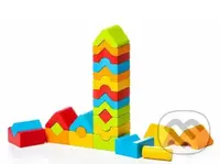 Sada 5 věží LD-13 (dřevěná skládačka 25 dílů) - hra z kategorie Stavebnice