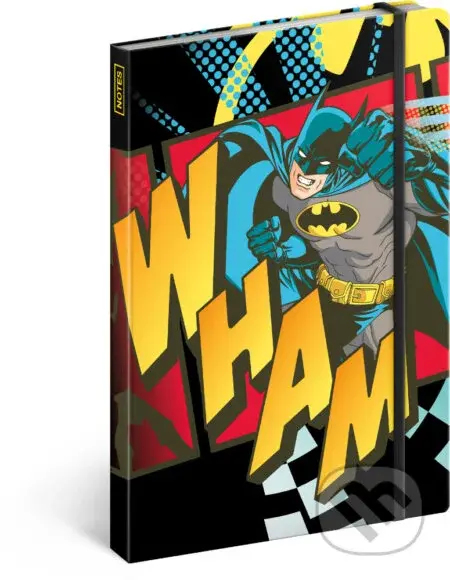 Notes Batman – Wham (linkovaný s gumičkou na uzavření)