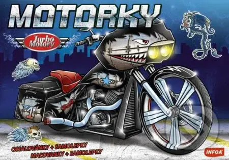 Motorky (Omalovánky + samolepky / Maľovanky + samolepky) - kniha z kategorie Omalovánky