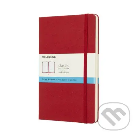 Moleskine - červený zápisník (stredný, bodkovaný)