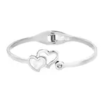 Lotus Style Ocelový náramek se srdíčky LS1792-2/1