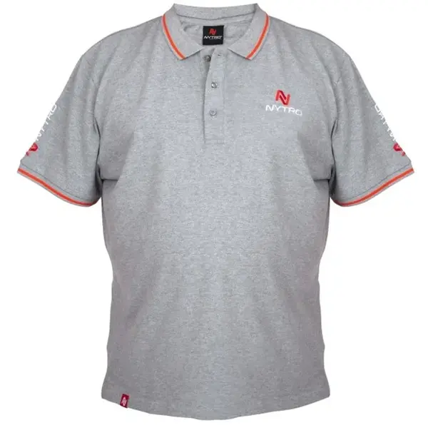 Nytro tričko light marl grey polo shirt - xxl