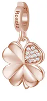 Rosato Bronzový přívěsek se zirkony Čtyřlístek Storie RZ182