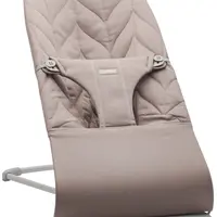 BABYBJÖRN Lehátko Bliss Sand Grey Woven Petal, světle šedá konstrukce