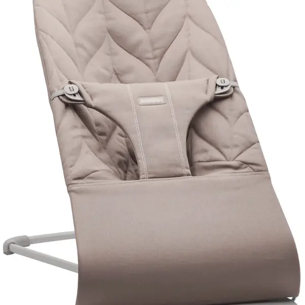 BABYBJÖRN Lehátko Bliss Sand Grey Woven Petal, světle šedá konstrukce
