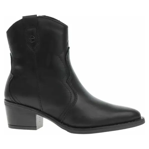 Dámské polokozačky Tamaris 1-25702-41 black leather 39