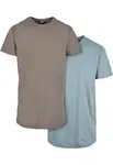 Pre-Pack Shaped Long Tee 2-Pack Asphalt/Powder Blue