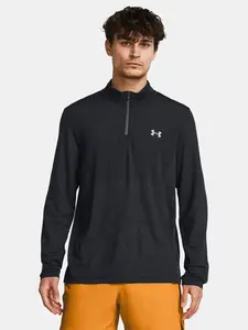 Tmavosivé športové tričko Under Armour UA SEAMLESS STRIDE 1/4 ZIP