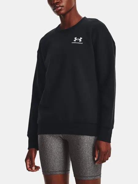 Čierna mikina Under Armour Essential Fleece Crew