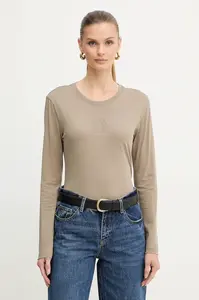 Bavlněné tričko s dlouhým rukávem Armani Exchange