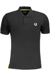 GIAN MARCO VENTURI MEN'S BLACK SHORT SLEEVED POLO SHIRT