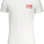 CAVALLI CLASS MEN'S SHORT SLEEVED T-SHIRT WHITE