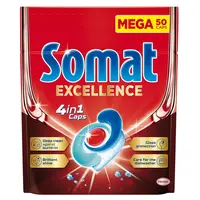 SOMAT Excellence 4in1 Kapsle do myčky 50 kusů