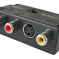 Redukce Scart konektor/ 3 x CINCH zdířka + SVHS + přepínač IN/OUT TIPA D922