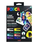 Posca sada popisovačů - mix barev (8 ks) + textilní sáček na popisovače (poškozené)