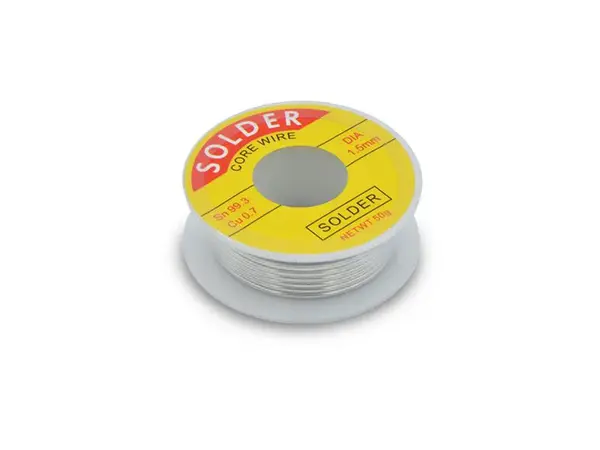 Cín 1.5mm 50g 99,3%Sn 0,7%Cu + tavidlo 2%