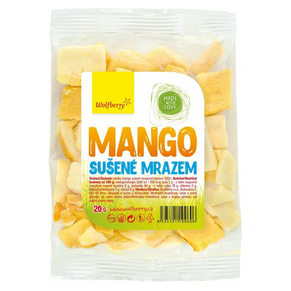 WOLFBERRY Mango sušené mrazem 20 g