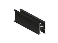 Hliníkový montážní H profil 30x50mm 3,44 m černý