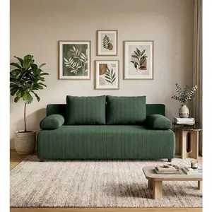 P & B ROZKLÁDACÍ POHOVKA, textil, zelená