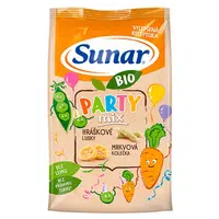 SUNAR Party mix křupky mrkvové a hráškové BIO 45 g
