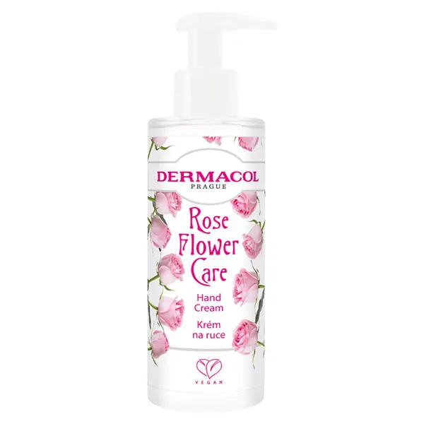 DERMACOL Flower Care Krém na ruce s pumpičkou Růže 150 ml